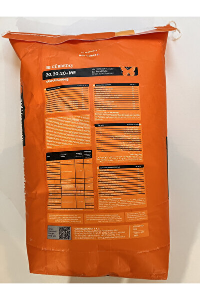 GÜBRETAŞ 20.20.20 + ME - 25 KG