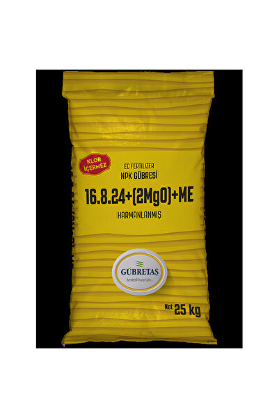 GÜBRETAŞ 16.8.24 ME TOZ GÜBRE - 25 KG