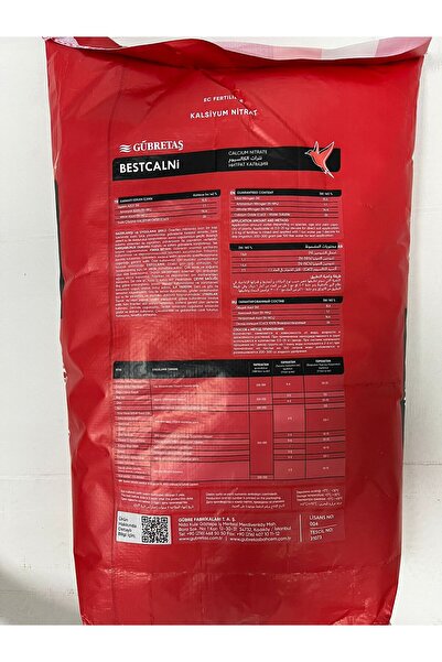 Bestcalni Kalsiyum Nitrat 25 Kg