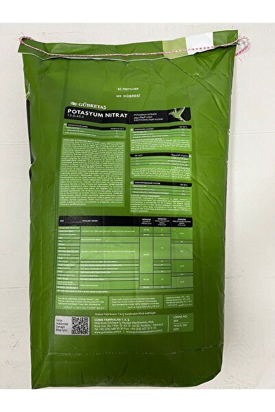 Potasyum Nitrat Bitki Besini Gübresi 25 Kg